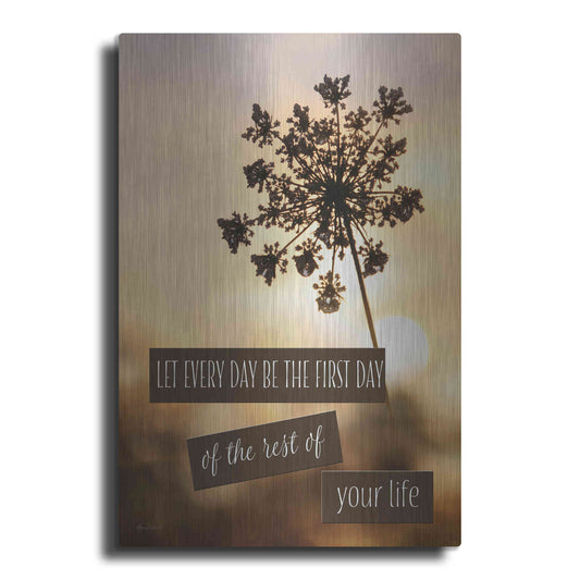 Luxe Metal Art 'The First Day' by Lori Deiter, Metal Wall Art