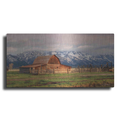 Luxe Metal Art 'Mormon Row II' by Lori Deiter, Metal Wall Art