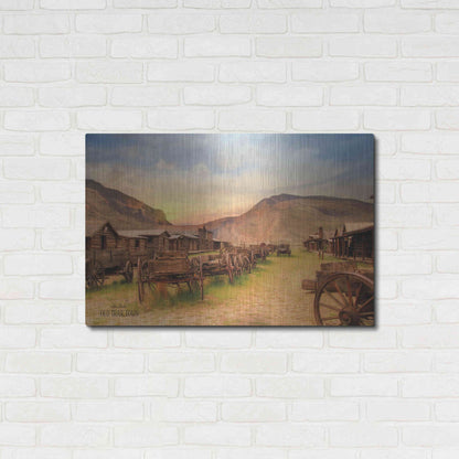 Luxe Metal Art 'Old Trail Town' by Lori Deiter, Metal Wall Art,36x24