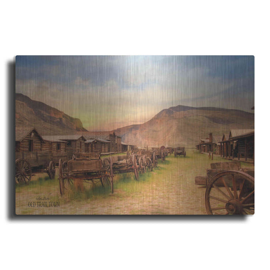 Luxe Metal Art 'Old Trail Town' by Lori Deiter, Metal Wall Art