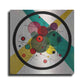 Luxe Metal Art 'Circles In A Circle' by Wassily Kandinsky, Metal Wall Art"