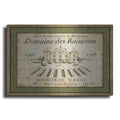 Luxe Metal Art 'French Wine Label III' by Daphne Brissonet, Metal Wall Art