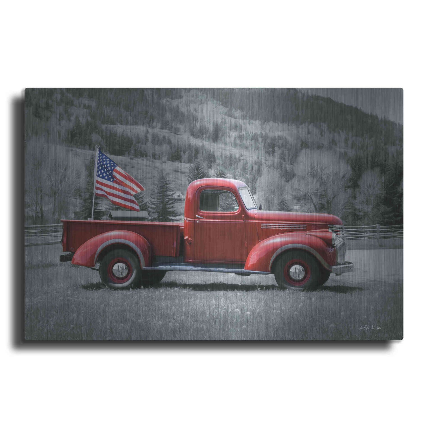 Luxe Metal Art 'American Made I' by Lori Deiter, Metal Wall Art