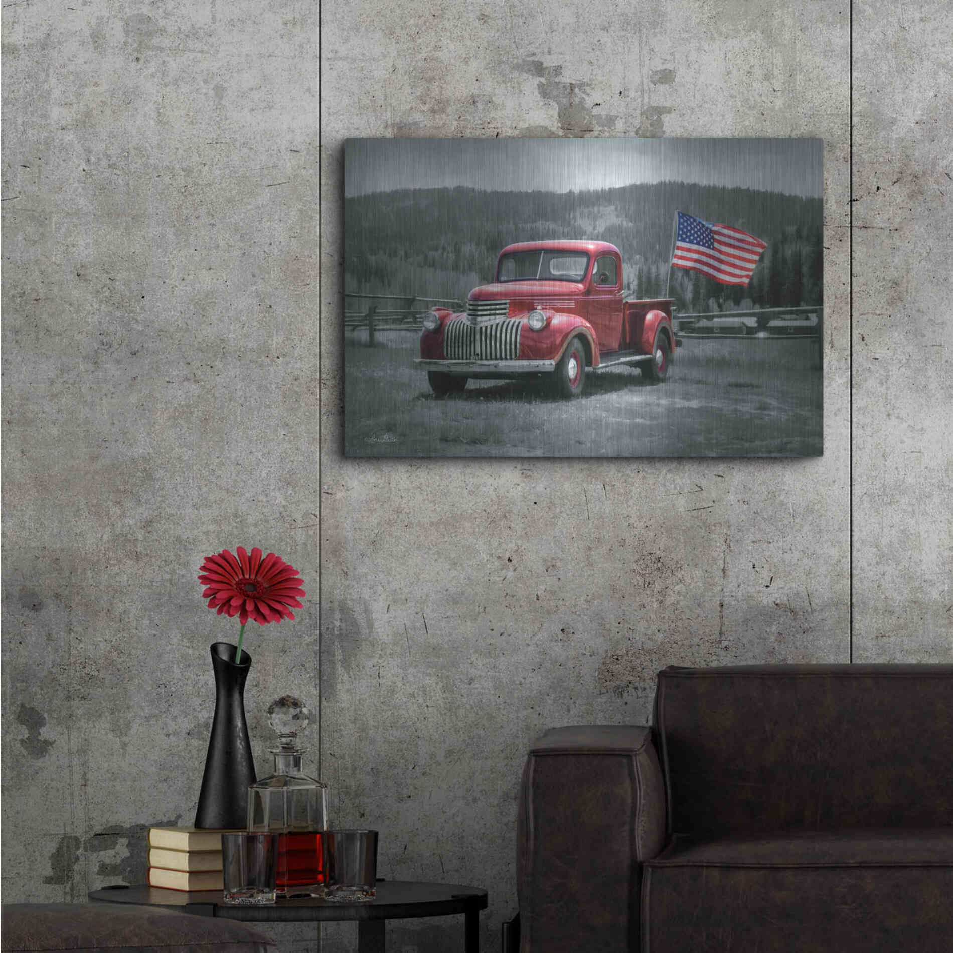 Luxe Metal Art 'American Made II' by Lori Deiter Metal Wall Art,36x24