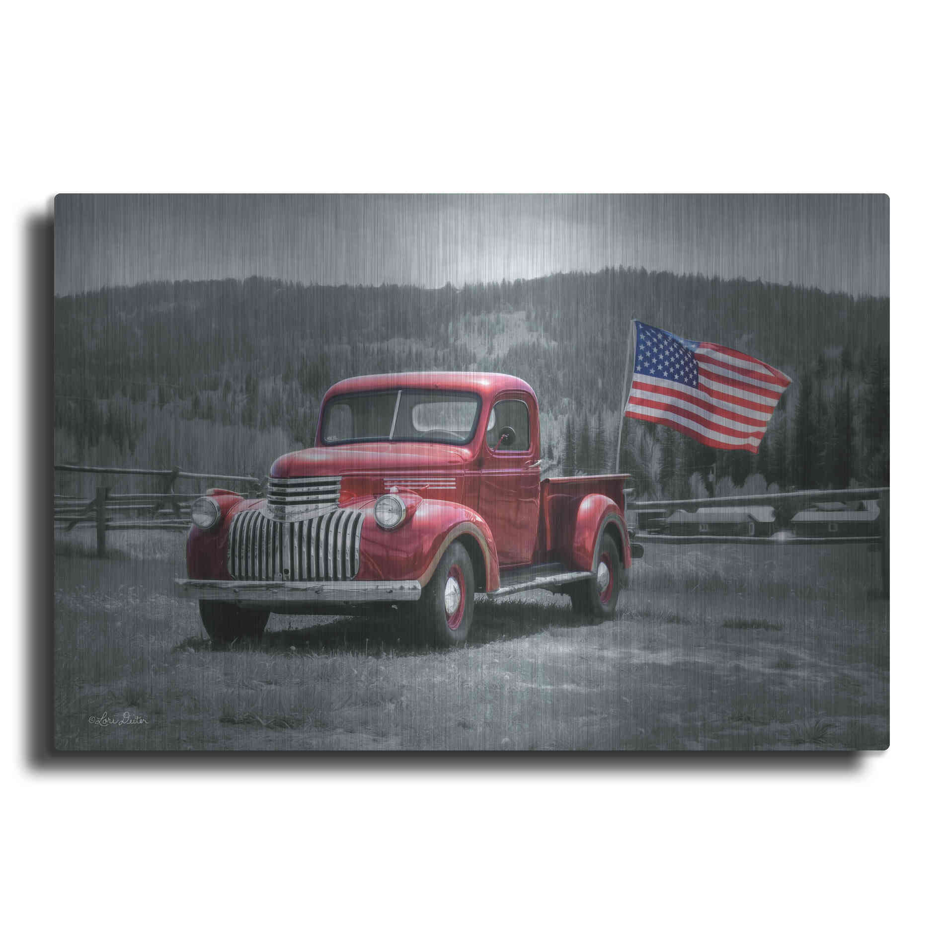 Luxe Metal Art 'American Made II' by Lori Deiter Metal Wall Art