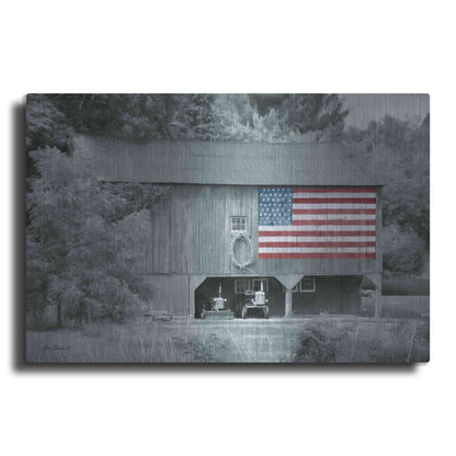 Luxe Metal Art 'Patriotic Farm I' by Lori Deiter Metal Wall Art