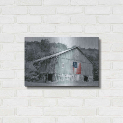 Luxe Metal Art 'Patriotic Farm II' by Lori Deiter Metal Wall Art,24x16