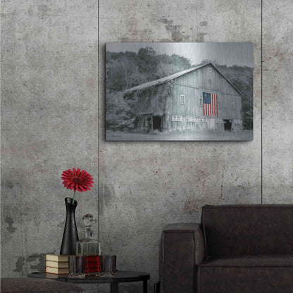 Luxe Metal Art 'Patriotic Farm II' by Lori Deiter Metal Wall Art,36x24