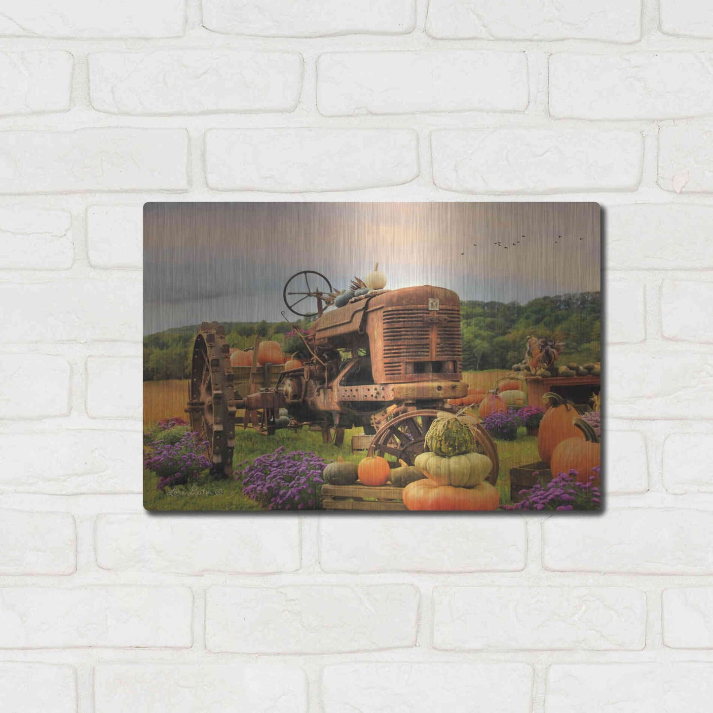 Luxe Metal Art 'The Harvester' by Lori Deiter Metal Wall Art,16x12