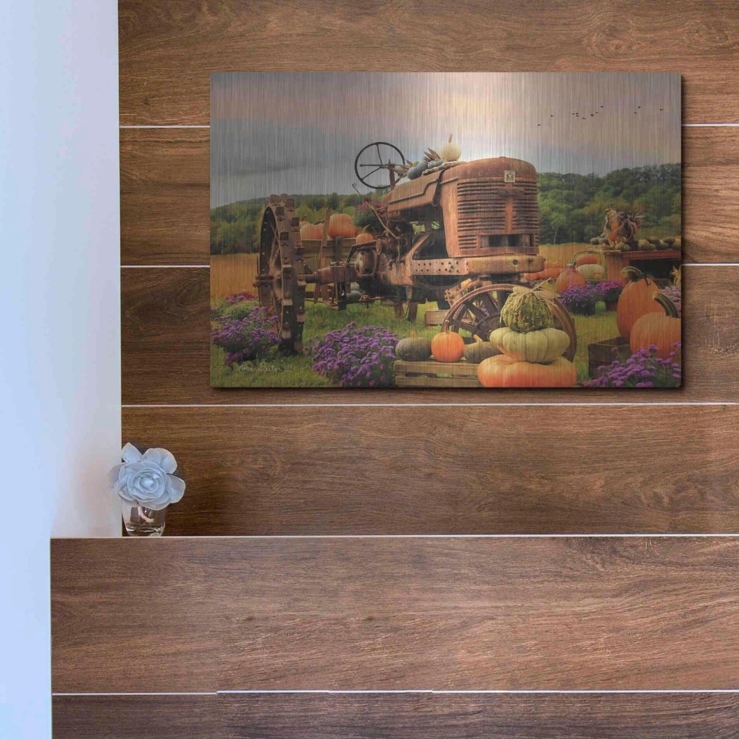 Luxe Metal Art 'The Harvester' by Lori Deiter Metal Wall Art,16x12
