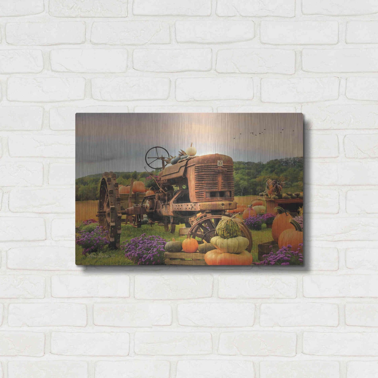 Luxe Metal Art 'The Harvester' by Lori Deiter Metal Wall Art,24x16