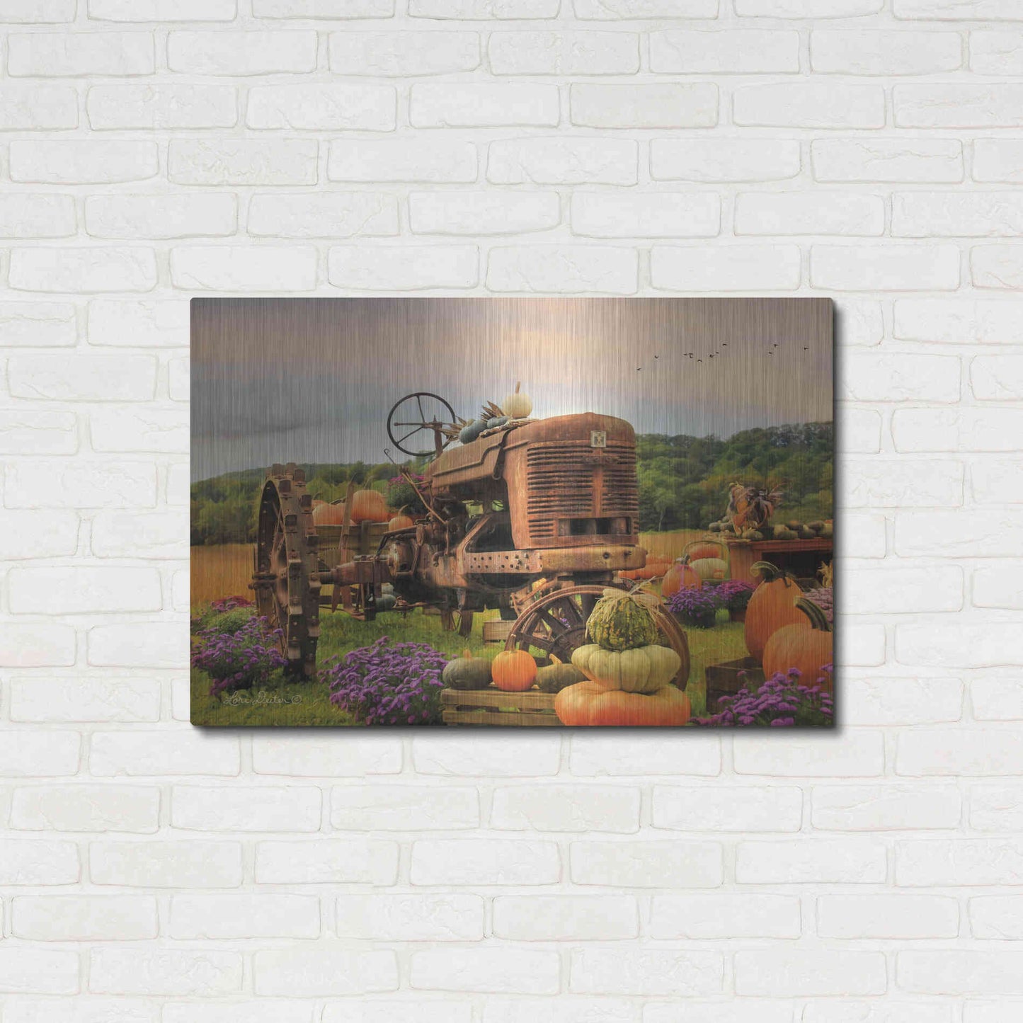 Luxe Metal Art 'The Harvester' by Lori Deiter Metal Wall Art,36x24