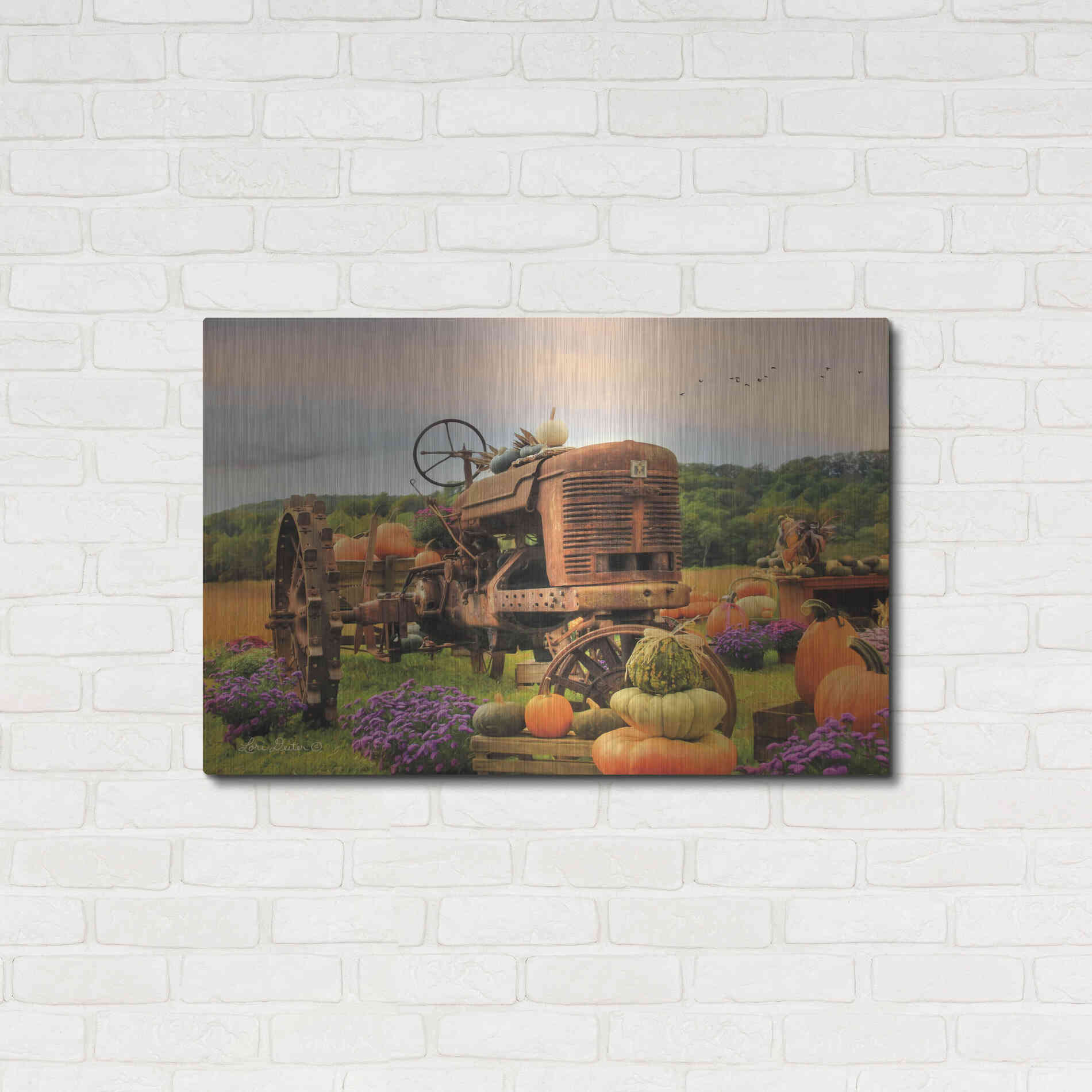 Luxe Metal Art 'The Harvester' by Lori Deiter Metal Wall Art,36x24