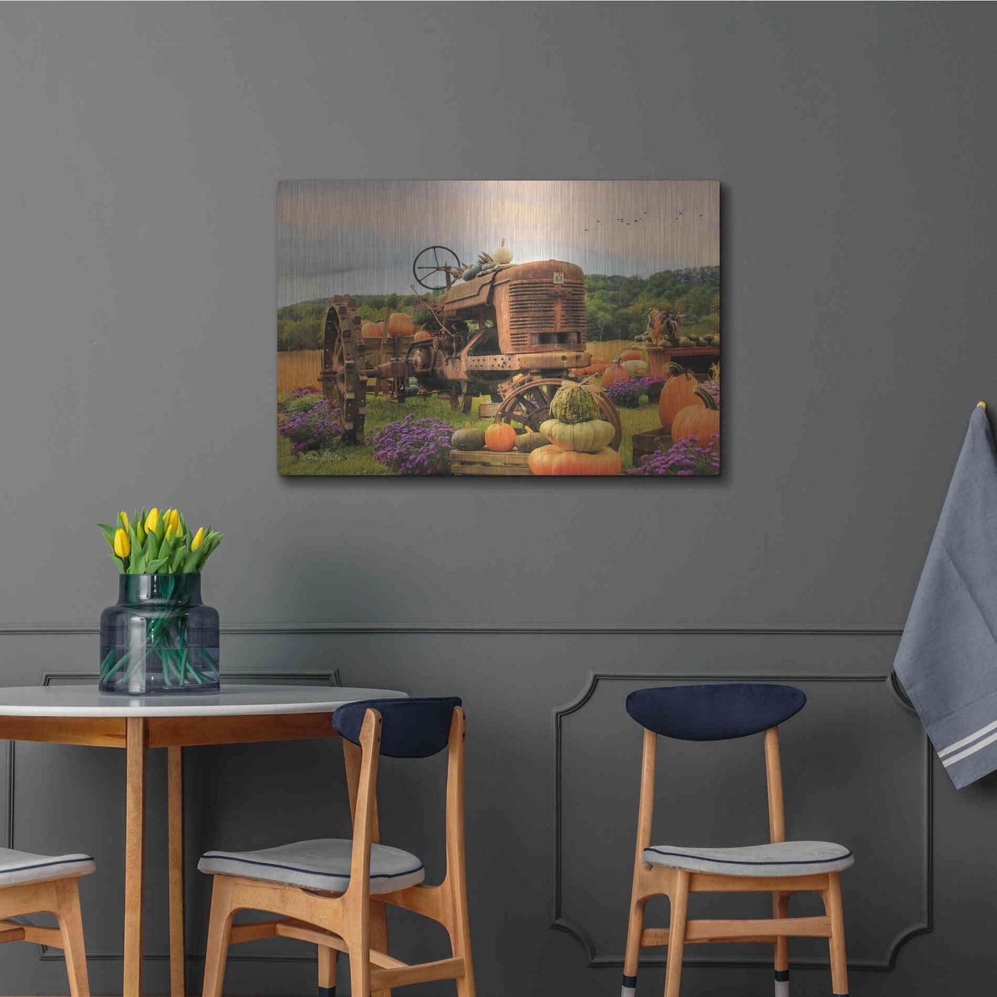 Luxe Metal Art 'The Harvester' by Lori Deiter Metal Wall Art,36x24