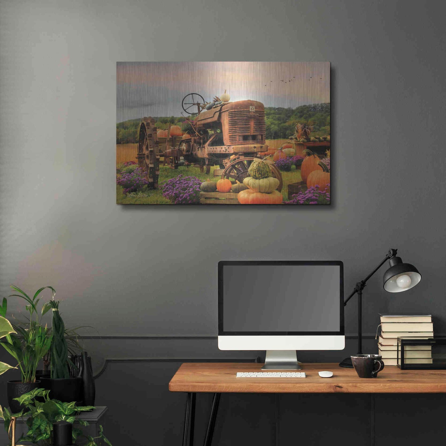 Luxe Metal Art 'The Harvester' by Lori Deiter Metal Wall Art,36x24