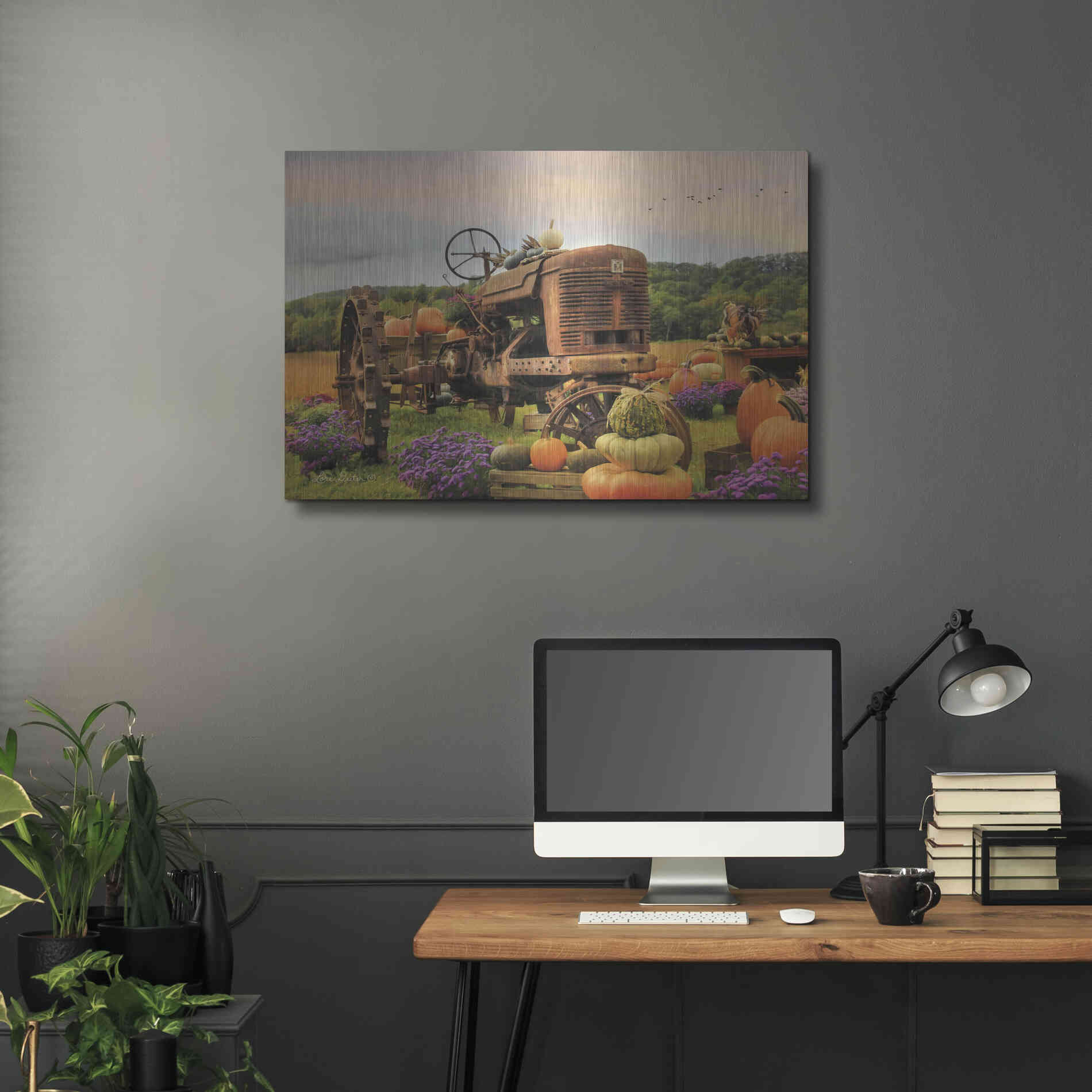 Luxe Metal Art 'The Harvester' by Lori Deiter Metal Wall Art,36x24