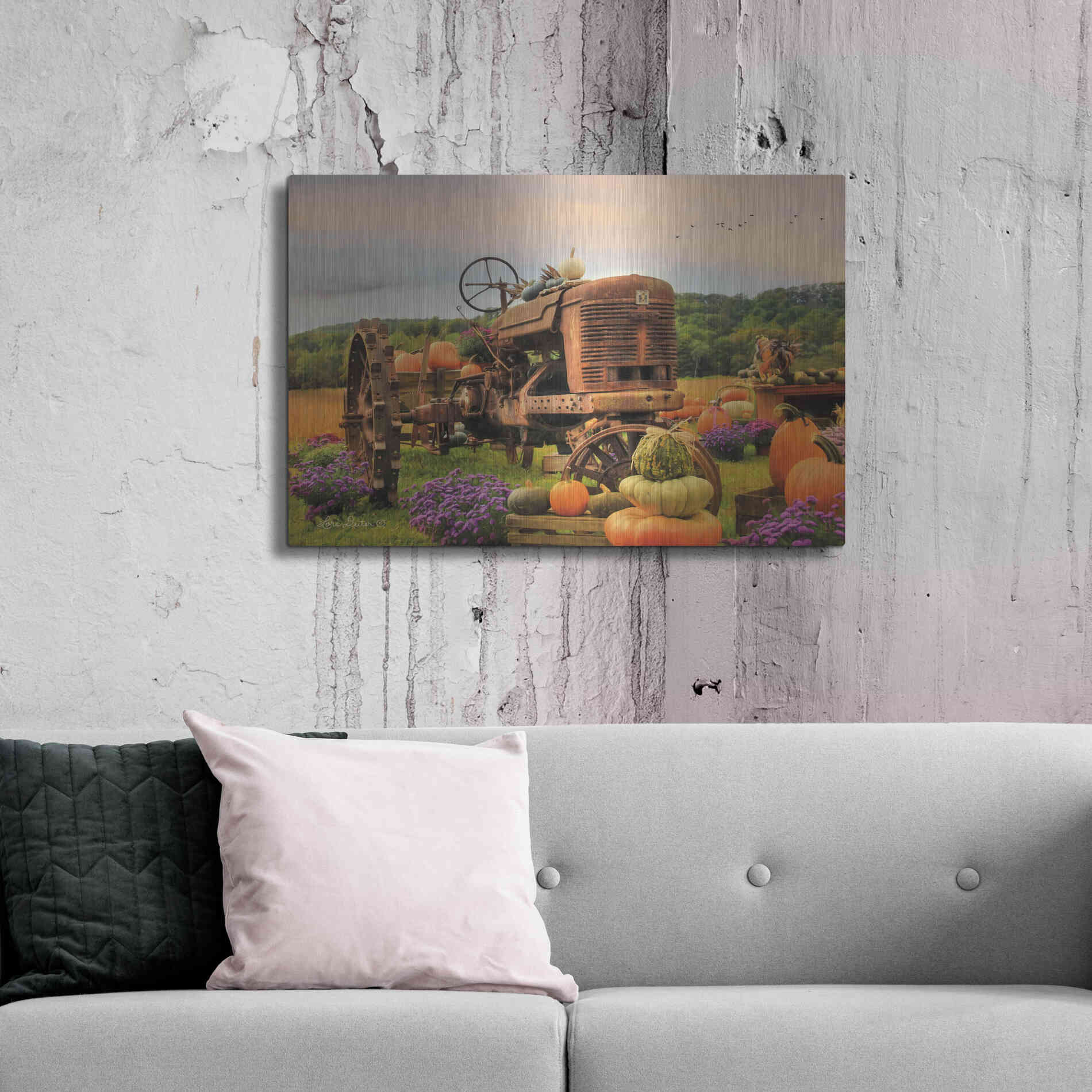 Luxe Metal Art 'The Harvester' by Lori Deiter Metal Wall Art,36x24