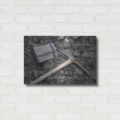 Luxe Metal Art 'Coal Mining - Family Tradition' by Lori Deiter Metal Wall Art,24x16
