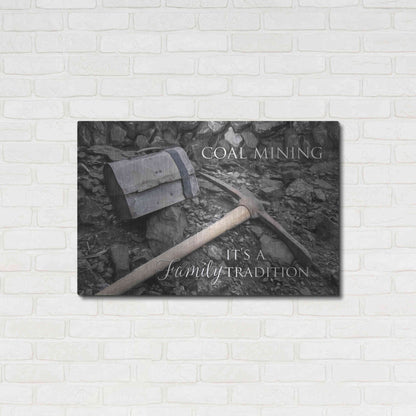 Luxe Metal Art 'Coal Mining - Family Tradition' by Lori Deiter Metal Wall Art,36x24