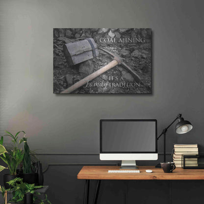 Luxe Metal Art 'Coal Mining - Family Tradition' by Lori Deiter Metal Wall Art,36x24