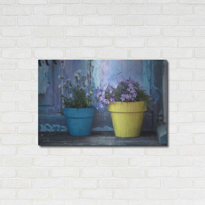 Luxe Metal Art 'She Shed Flowers' by Lori Deiter Metal Wall Art,36x24