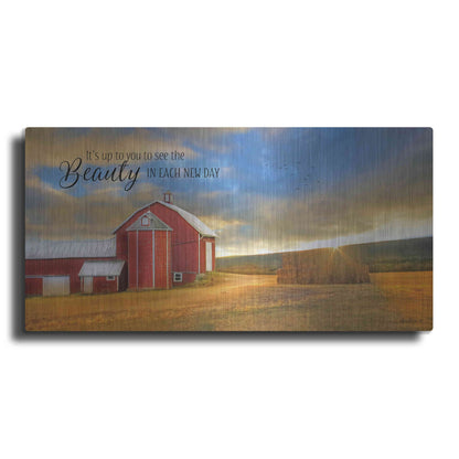 Luxe Metal Art 'The Beauty in Each New Day' by Lori Deiter Metal Wall Art