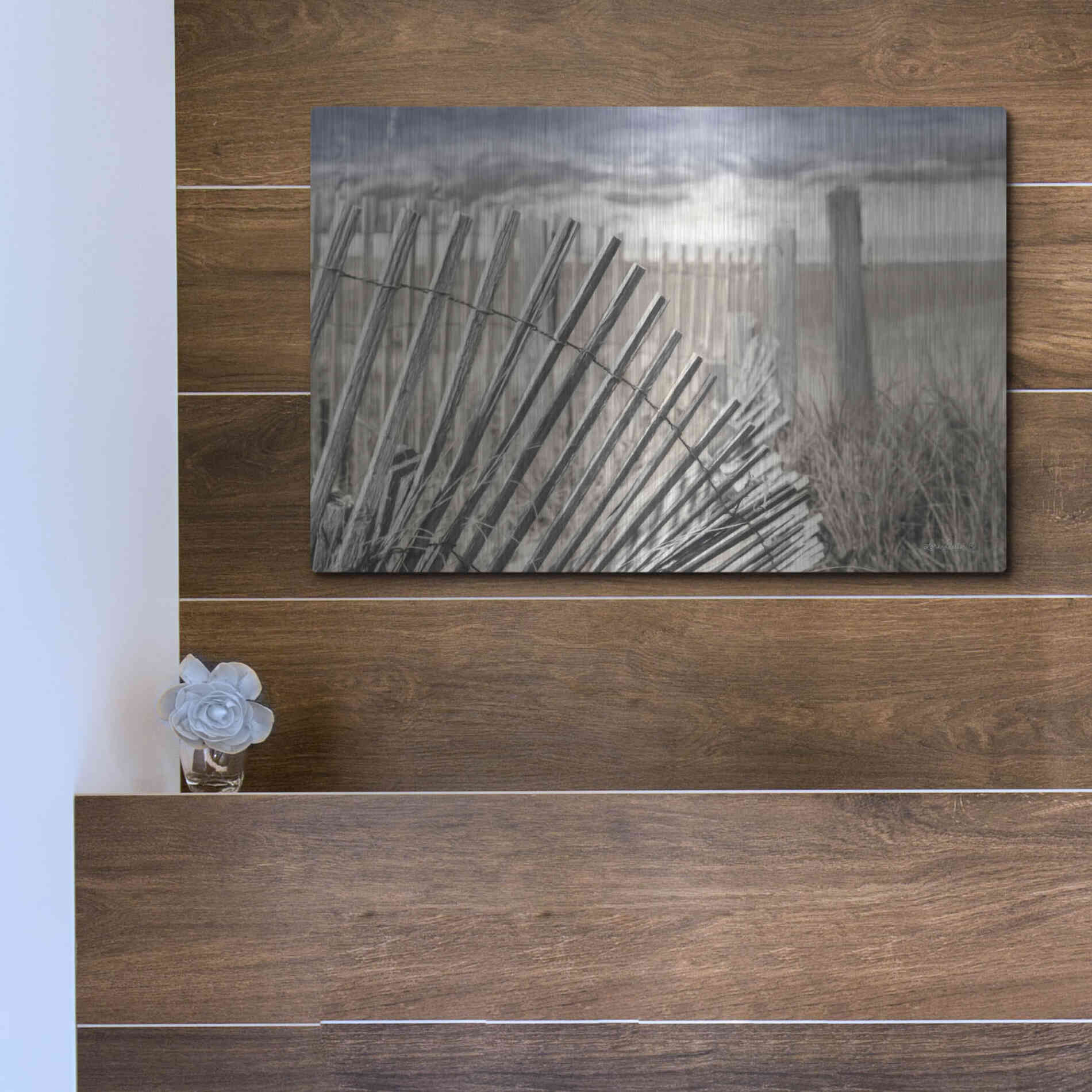Luxe Metal Art 'On the Coastline' by Lori Deiter Metal Wall Art,16x12