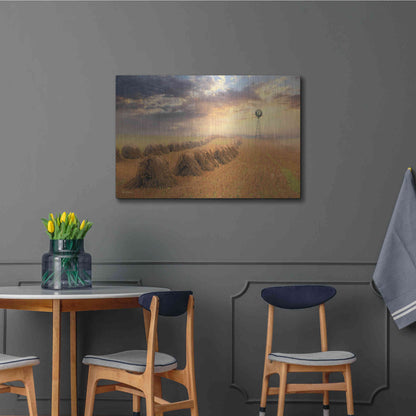 Luxe Metal Art 'Amish Country Sunrise' by Lori Deiter Metal Wall Art,36x24