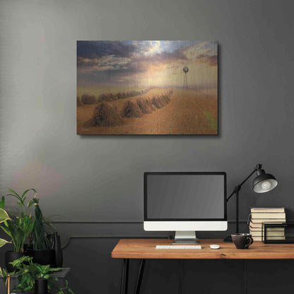 Luxe Metal Art 'Amish Country Sunrise' by Lori Deiter Metal Wall Art,36x24