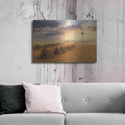 Luxe Metal Art 'Amish Country Sunrise' by Lori Deiter Metal Wall Art,36x24