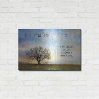 Luxe Metal Art 'Come Fly with Me' by Lori Deiter Metal Wall Art,36x24