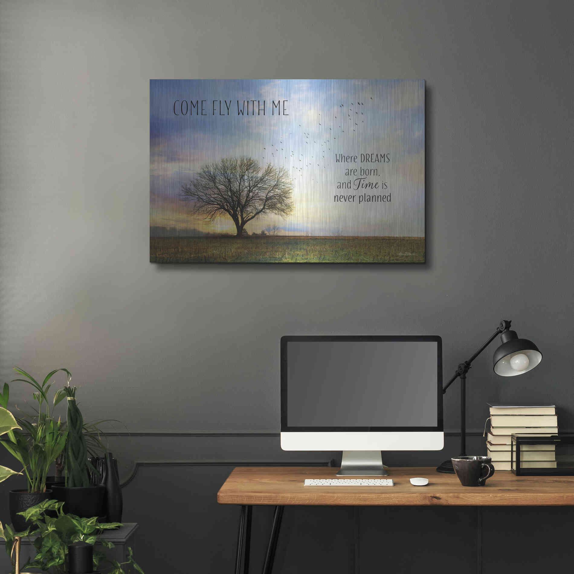Luxe Metal Art 'Come Fly with Me' by Lori Deiter Metal Wall Art,36x24