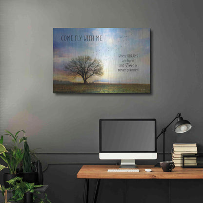 Luxe Metal Art 'Come Fly with Me' by Lori Deiter Metal Wall Art,36x24