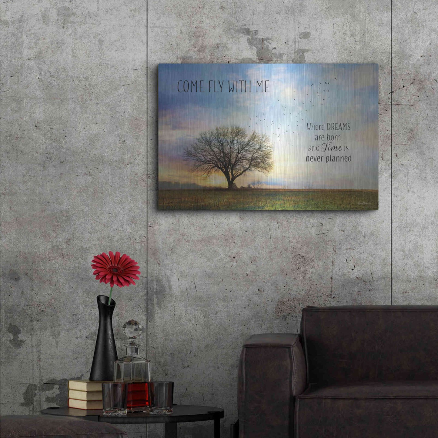 Luxe Metal Art 'Come Fly with Me' by Lori Deiter Metal Wall Art,36x24
