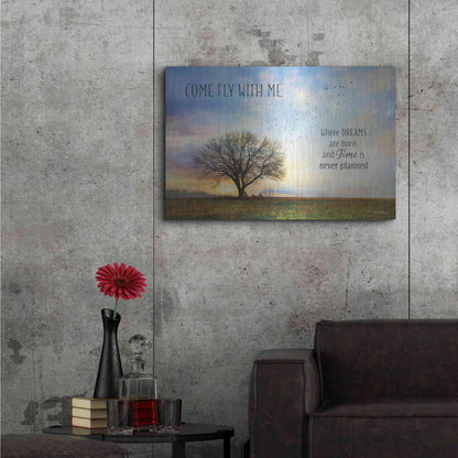 Luxe Metal Art 'Come Fly with Me' by Lori Deiter Metal Wall Art,36x24
