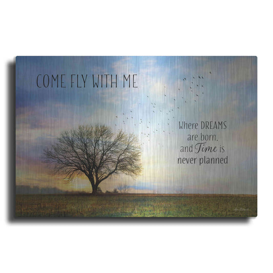 Luxe Metal Art 'Come Fly with Me' by Lori Deiter Metal Wall Art