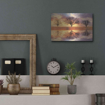 Luxe Metal Art 'Trio of Trees' by Lori Deiter Metal Wall Art,16x12
