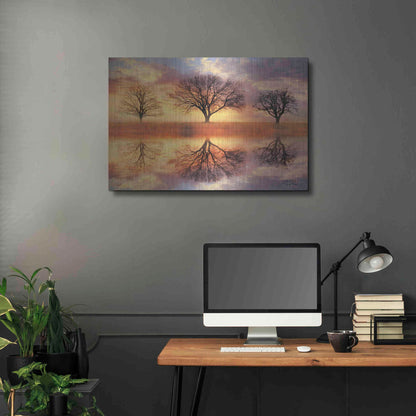 Luxe Metal Art 'Trio of Trees' by Lori Deiter Metal Wall Art,36x24