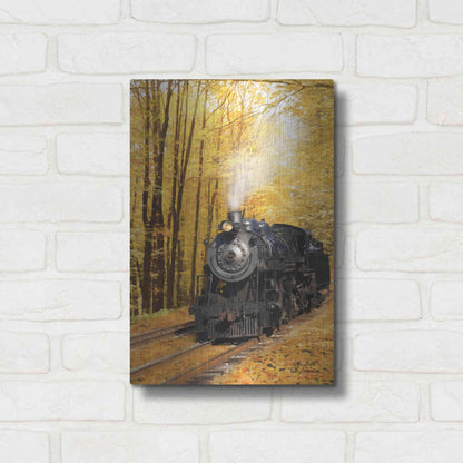 Luxe Metal Art 'Fall Locomotive' by Lori Deiter Metal Wall Art,12x16