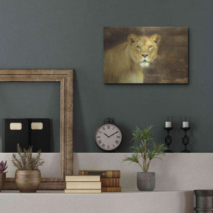 Luxe Metal Art 'Tribal Lioness' by Lori Deiter Metal Wall Art,16x12