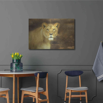 Luxe Metal Art 'Tribal Lioness' by Lori Deiter Metal Wall Art,36x24