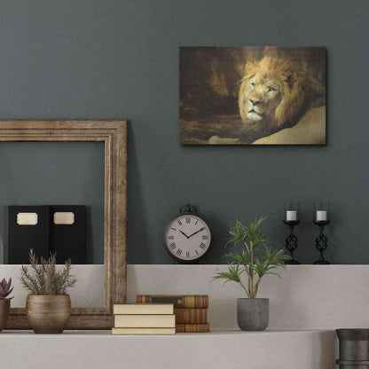 Luxe Metal Art 'Tribal Lion' by Lori Deiter Metal Wall Art,16x12