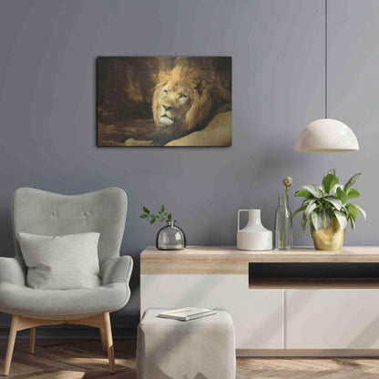 Luxe Metal Art 'Tribal Lion' by Lori Deiter Metal Wall Art,24x16