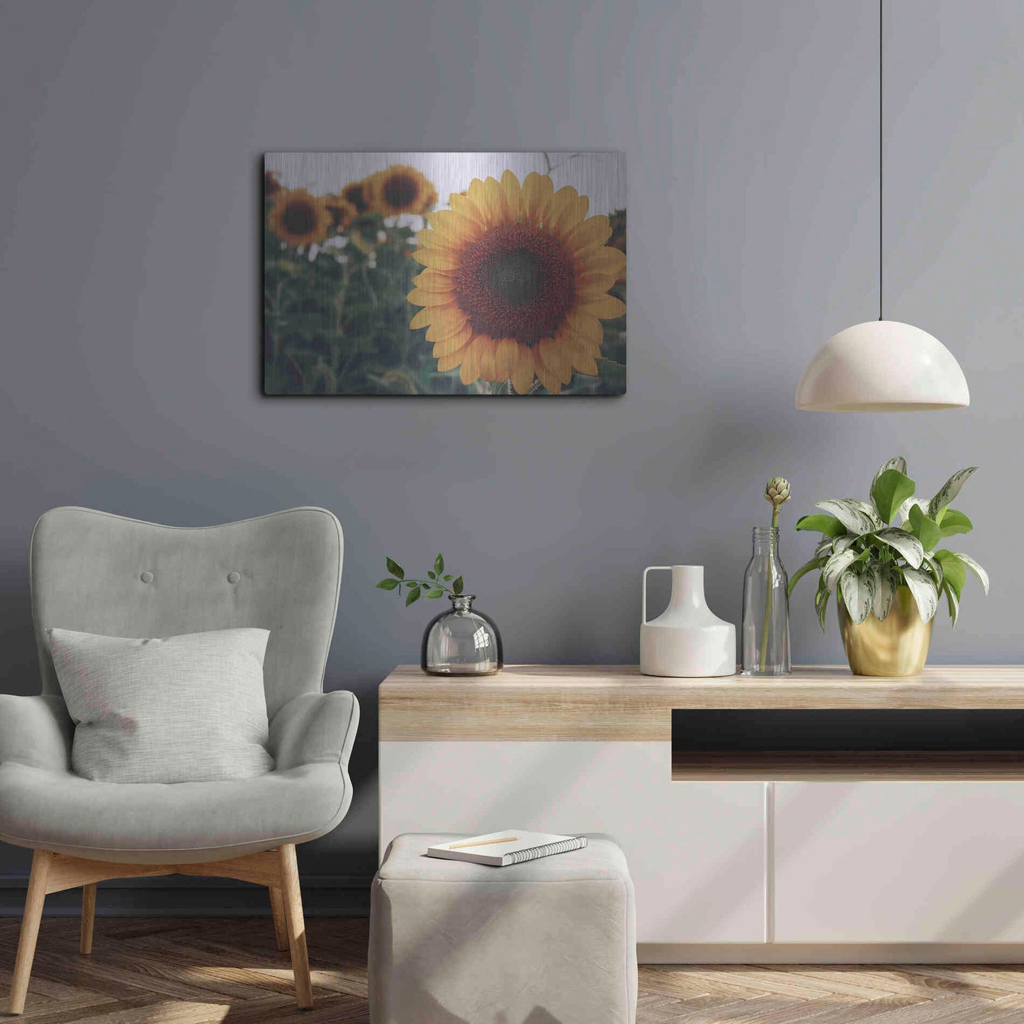 Luxe Metal Art 'Midwest Livin' II' by Donnie Quillen Metal Wall Art,24x16