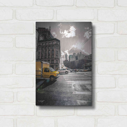 Luxe Metal Art 'Crosswalks of Manhattan I' by Donnie Quillen Metal Wall Art,12x16