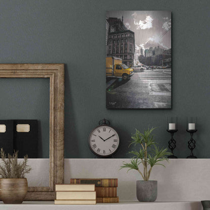 Luxe Metal Art 'Crosswalks of Manhattan I' by Donnie Quillen Metal Wall Art,12x16