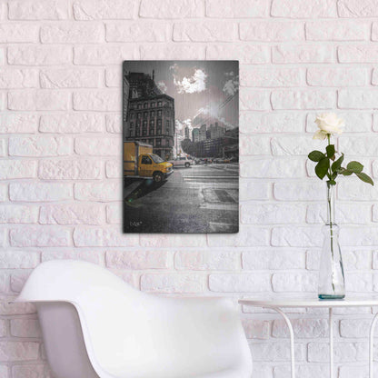 Luxe Metal Art 'Crosswalks of Manhattan I' by Donnie Quillen Metal Wall Art,16x24