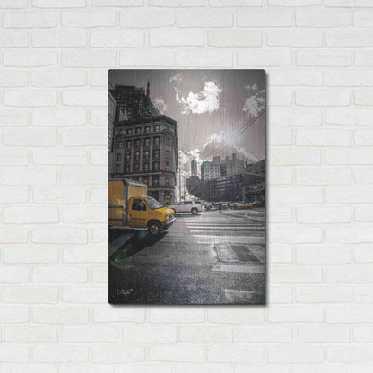 Luxe Metal Art 'Crosswalks of Manhattan I' by Donnie Quillen Metal Wall Art,24x36