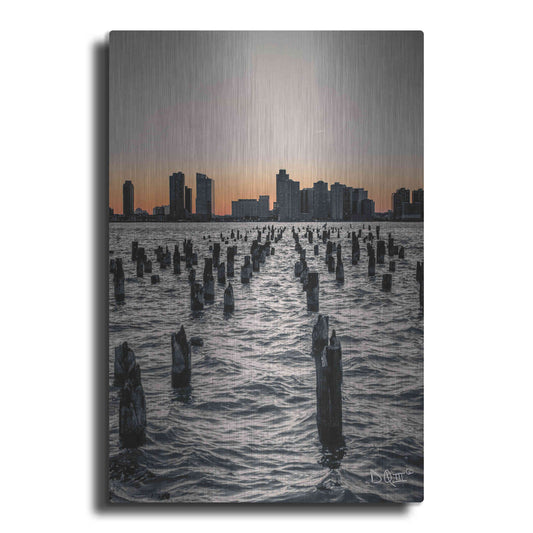 Luxe Metal Art 'Manhattan Sunrise I' by Donnie Quillen Metal Wall Art