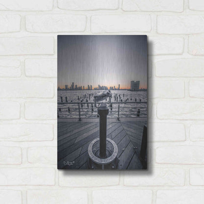 Luxe Metal Art 'Manhattan Sunrise II' by Donnie Quillen Metal Wall Art,12x16